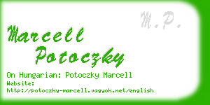 marcell potoczky business card